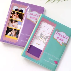 Hollow 4-Cut Photo Mini Album 4×6 Inch PP Insert Pages Four-Grid Storage Book
