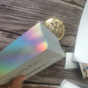 Holographic Coated Paper Business Cards with Custom Logo