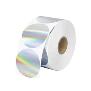Holographic Gold Thermal Eco-Friendly Waterproof UV/Digital Printed Self-Adhesive Sticker Labels for Thanks Cards