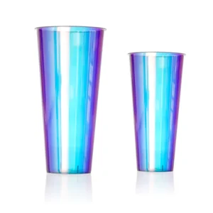 Holographic Laser-Effect IML Labels with CMYK Printing for Plastic Cups and Industrial Packaging