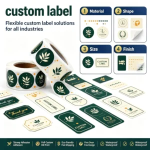Holographic PVC Vinyl Oil Proof Permanent Waterproof Adhesive Stickers