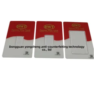 Holographic Scratch-Off Anti-Counterfeiting Gold Coin Card Sleeve with Hot-Stamped Laser Hologram Sticker and Void Label