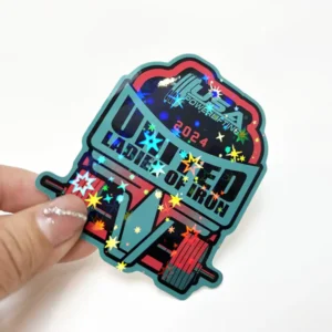 Holographic Star Laminate Anime Custom Self-Adhesive Waterproof Vinyl Craft Brand Logo Stickers Custom Sizes Shapes