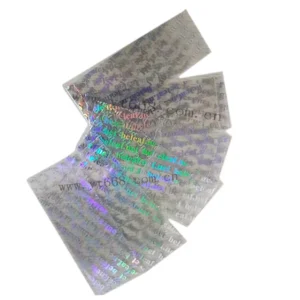 Holographic Transparent Clear PVC Heat Shrink Sleeves for Cosmetic Jars and Bottles