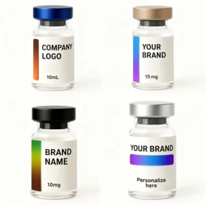 Holographic VL9 Series Vial Labels for Waterproof Glass Bottle Adhesive Stickers