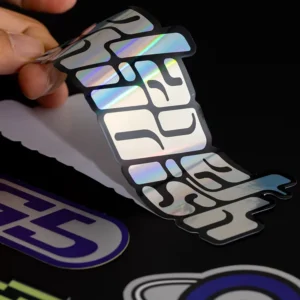 Holographic Vinyl Stickers, Waterproof Permanent-Adhesive PVC Custom Logo