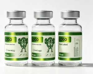 Holographic Waterproof Vinyl Injection Vial Labels for 5ml and 10ml Glass Containers
