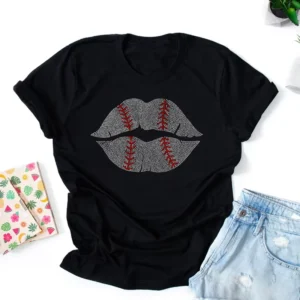 Hot Fix Stretch Rhinestone Baseball Iron-on Transfer Design