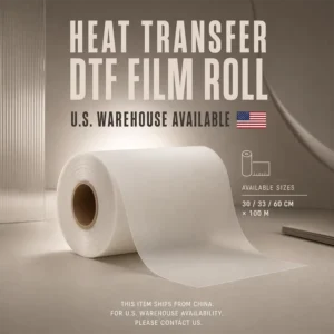 Hot Peel DTF Film A3 33cm Roll for Fabric Garment Printing
