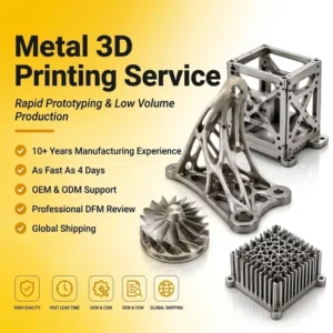ISO 9001 Certified Factory DMLS Metal 3D Printing Service Complex Geometry Parts for Industrial Automotive Robotics