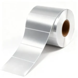 Impact-Resistant Silvery Paper Adhesive Irregular Shape Sticker Model N-ST6