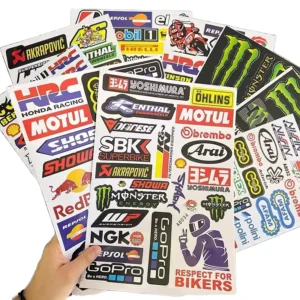 In Stock Eco Friendly PVC Stickers for Home Decoration Waterproof Cartoon Pattern UV Printed Adhesive Decals