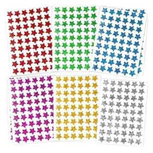 In Stock Holographic Star Stickers Multi color DIY Handmade Decorative Stickers