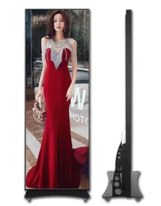 Indoor Full Color P1.53/P1.86/P2.5 LED Display Poster Screen 500cd Brightness Customizable Size for Shopping Mall Standing