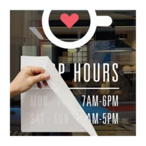 Indoor Outdoor Custom Window Transfer Vinyl Graphics Decals
