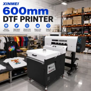 Industrial DTF Printer Direct to Film Printer with Powder Shaker Dryer White Ink Heat Transfer Printing Machine for Apparel