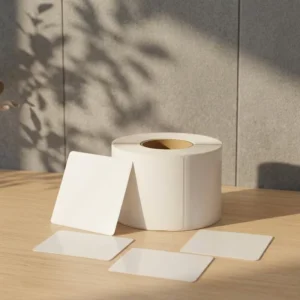 Industrial Waterproof Heat-Resistant Barcode Label Roll 60*40mm Durable Adhesive Sticker for Asset Tracking and Logistics