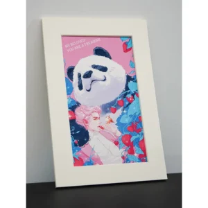 Ink printed Acid free Cardstock Poster Micro spray Finish Framed Decorative Painting Featuring Celebrity Photo Illustrated