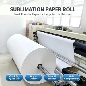 Inkjet Light Sublimation Paper Jumbo Roll Heat Transfer Printable