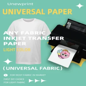 Inkjet Printable Heat Transfer Paper for Light-Colored Fabrics