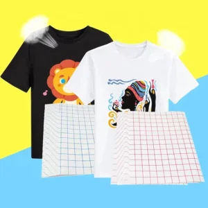 Inkjet Transfer Vinyl Heat Transfer Paper Light/Dark for Cotton Fabric A4 Size Printable Heat Transfer Paper