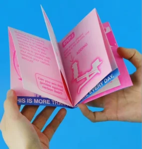 Instruction Manual Promotional Folded Flyer Leaflet Brochure Pamphlet Offset Printed Paperboard Custom Bulk Printing
