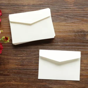 Ivory White Mini Blank Envelope for Greeting Membership and Bank Cards