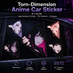 JDM Motorcycle Anime Eyes Waterproof Vinyl Decals Car Window Stickers Creative Personalized