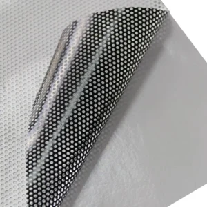 JHmanufacture Price One Way Vision Window Screen Mesh Glass Stickers Printable PVC Film Rolls Mesh Perforated Vinyl