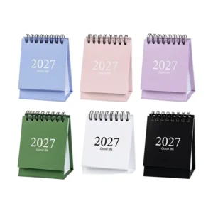 January-July Mini Paper Desk Calendar for Students