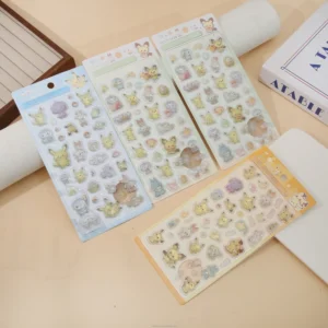 Japanese Cartoon Embossed Stickers Cute Cartoon Decorative Stickers Stationery Mobile Phone Shell Decoration