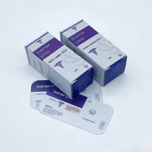 Jewelry Peptide Box Embossed Cardboard Storage Custom Size Eco Friendly