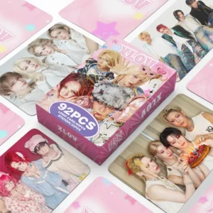KPOP XLOV 92Pcs Box Korean Style Photocards Decals Wumuti Rui Hyun Haru Fashion Lomo Cards Stickers Fans Collect Postcard Gift