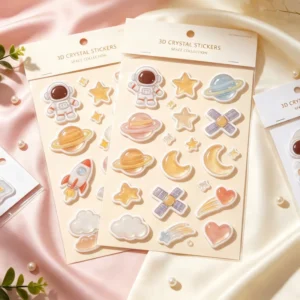 Kawaii 3D Decorative Stickers for Journaling