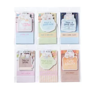 Kawaii Calendar Custom Cartoon Print Desk Planner Pastel Color Personalized Mini Daily Agenda for Kids Room