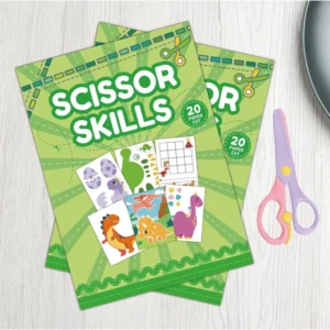 Kids Dinosaur Cartoon Educational Paper Cut-and-Paste Art Kit