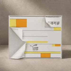 Korea Style 100x150mm Waterproof Thermal Barcode Logistics Labels with Peel-Off Adhesive