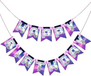 Korean Kpop Hanging Birthday Garlands and Happy Birthday Banner