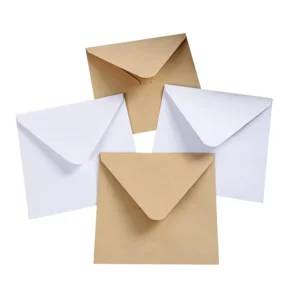Kraft Paper Business Invitation Envelopes, Sizes 5/7/9, Plain Western Style, Optional Logo Printing