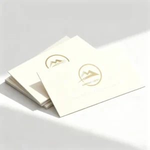 Kraft Paper Embossed Carte De Visite Professionnel Business Cards with Your Own Logo