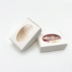 Kraft Paper Transparent Windowed Gift Box Jewelry Packaging Box Custom Printed Paper Gift Packaging