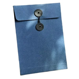 Kraft Paper Vintage Pocket Envelopes with Button and String Closure