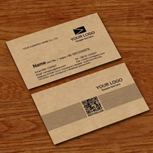 Kraft Recycled Custom Business Card 350gsm Brand Logo Printing OEM Eco Friendly Office Name Card