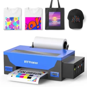 L1800 A3 30cm Roll-to-Roll DTF Printer CMYK+W White Ink for T-Shirt Textile Apparel