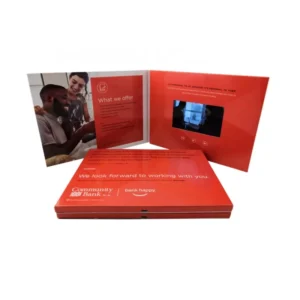 LCD Video Brochure Card Digital Video Book Printing Brochure for Advertising