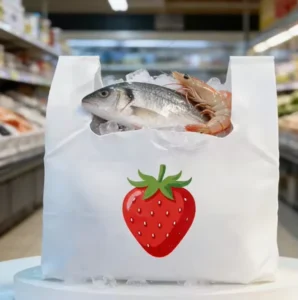LDPE Big Plastic Printed T-Shirt Shopping Vest Carrier Bags