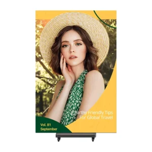 LED Advertising P2.5 P2 P1.5 P1.2 P1.8 GOB Folding Indoor Double Sided Triple Tri Fold Poster Foldable LED Screen Display