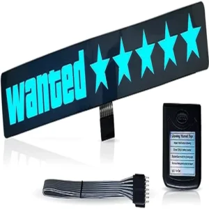 LED Light Up Window Windshield Door Glow Panel Sticker 5-Star Car Decals EL Products