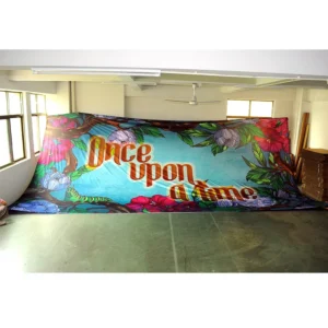 Large Custom Polyester Fabric Banner Stage Backdrop