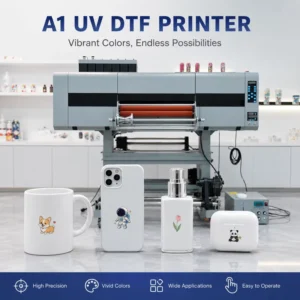 Large Format A1 UV DTF Printer UV Transfer Printer Industrial UV Crystal Label Printer for Custom Transfer Sticker Production